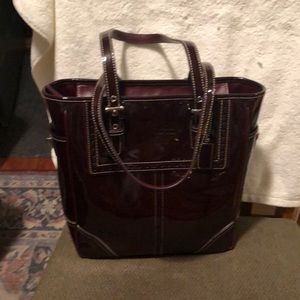 Coach Patent and Leather Lunch Tote